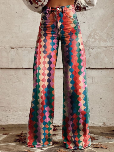 Lina™ | Vintage Comfortable Wide Leg Pants