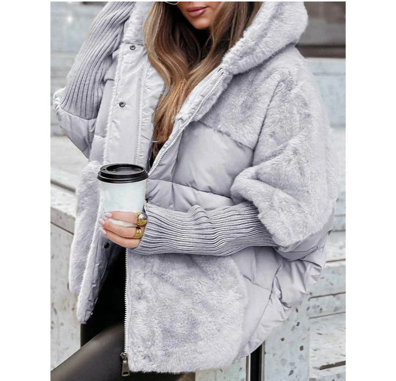 Oversized Faux-Fur Hood Puffer Jacket – Ultra-Warm Street Style