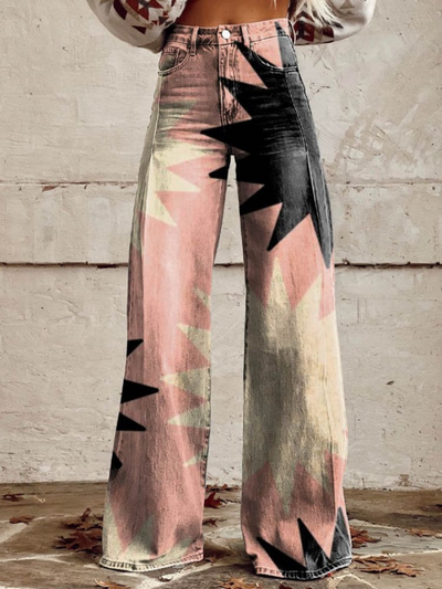 Sophia™ | Pink Explosion Wide Leg Pants