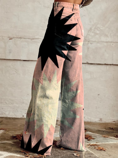 Sophia™ | Pink Explosion Wide Leg Pants