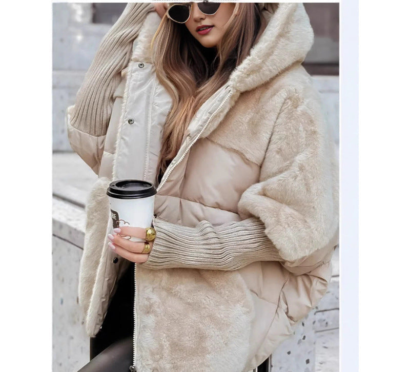 Oversized Faux-Fur Hood Puffer Jacket – Ultra-Warm Street Style