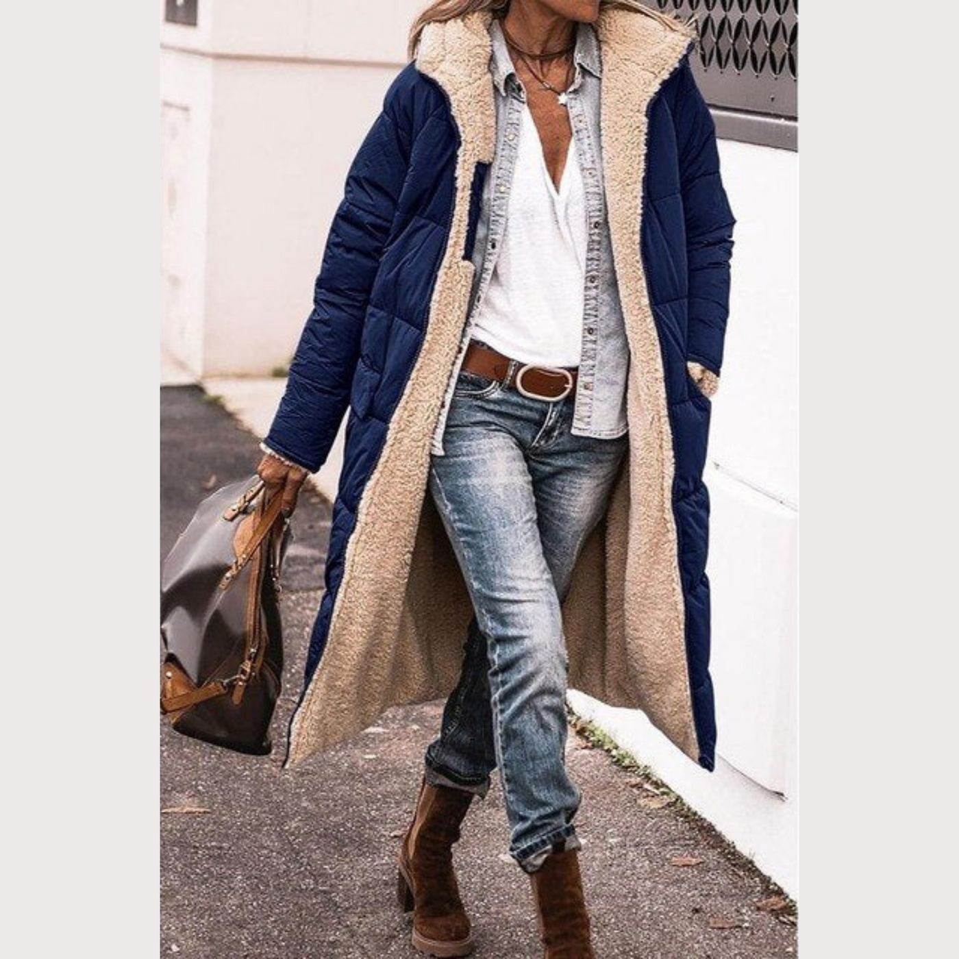 Amelia | Elegant Reversible Coat for Women