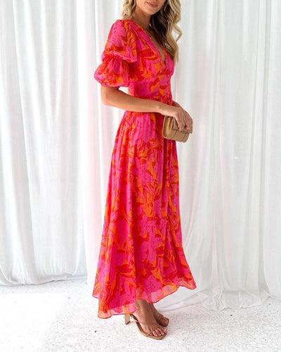 Lavinia | Stylish Floral Print Maxi Dress