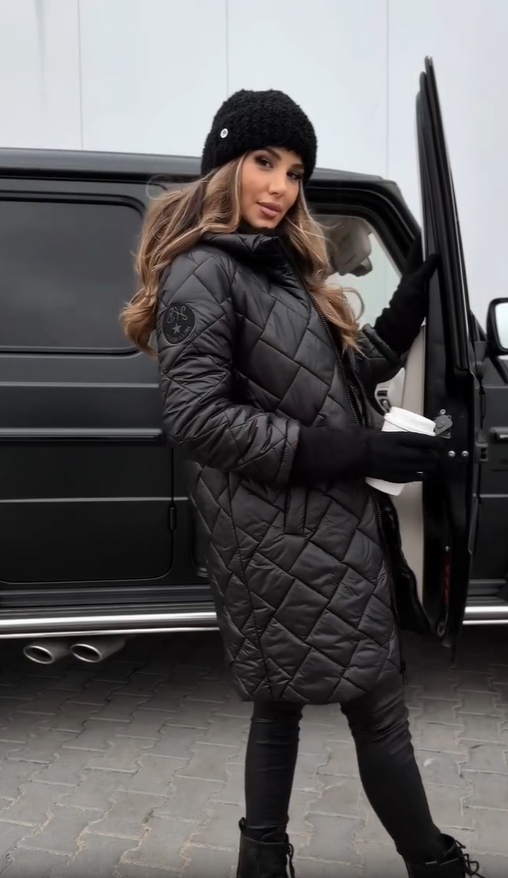 Anna | Elegant Quilted Winter Jacket with Warm Hood