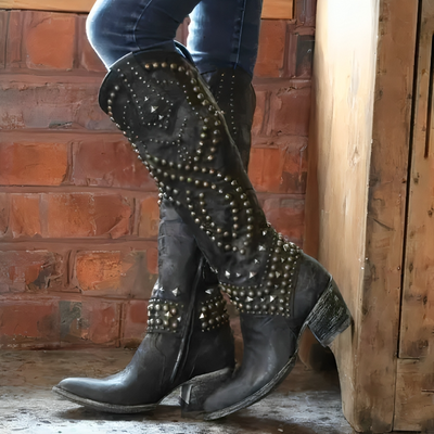 Monroe | Western Knee-High Boots