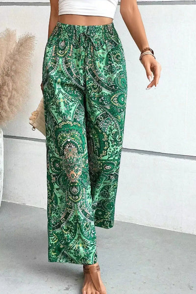 Olivia™ | Vintage Printed Wide-leg Pants