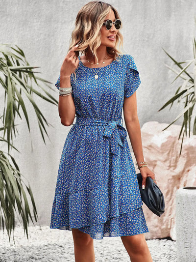 Scarlett™ - Casual Pleated Floral Dress