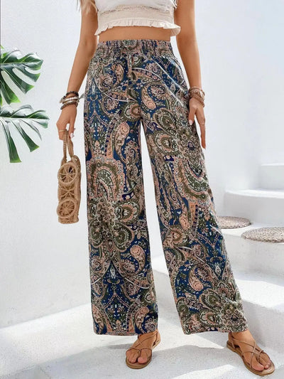 Olivia™ | Vintage Printed Wide-leg Pants