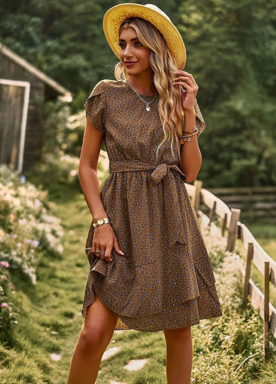 Scarlett™ - Casual Pleated Floral Dress