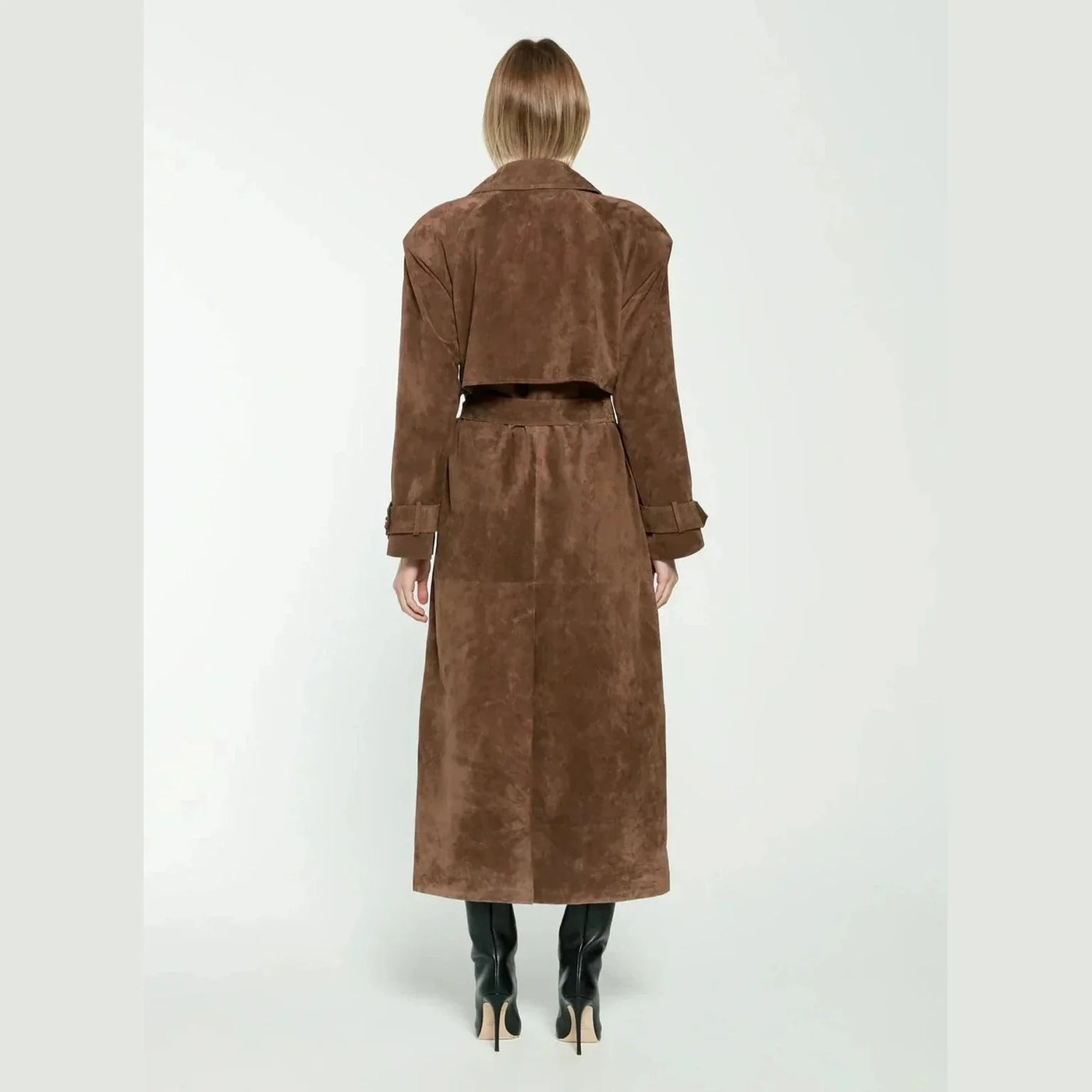 Harlow Suede Trench Coat