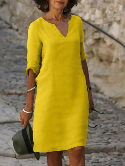 Dana | V-Neck Dress that Hides the Belly